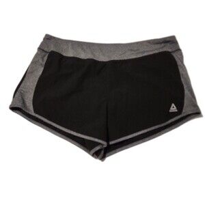 REEBOK Athletic shorts Women's Size XL Black Athleisure workout wear Sportswear